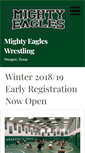 Mobile Screenshot of mightyeagleswrestling.org