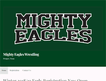 Tablet Screenshot of mightyeagleswrestling.org